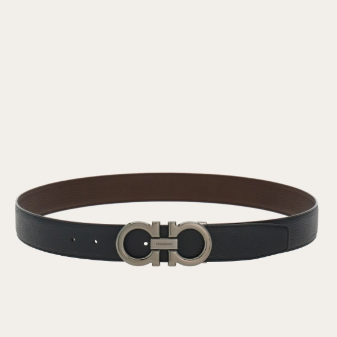 Ferragamo Gancini Belt - Black&Brown